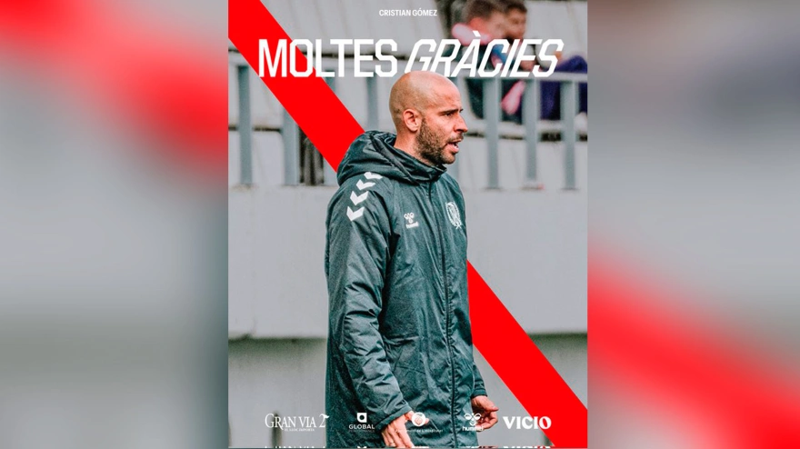 Cristian Gómez dimite del L' Hospitalet por un incidente con su padre en el propio estadio