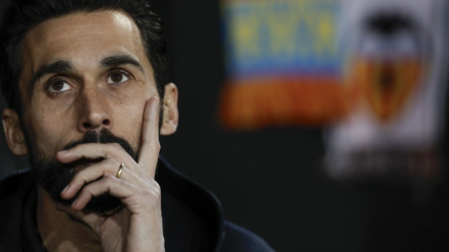 Álvaro Arbeloa, durante el partido Valencia-Real Madrid