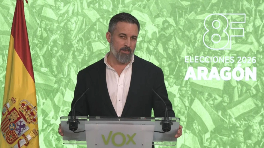 El líder de Vox, Santiago Abascal