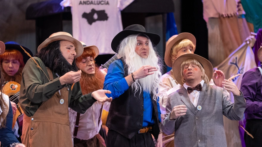 Chirigota 'Los amish del mono' -  Semifinales