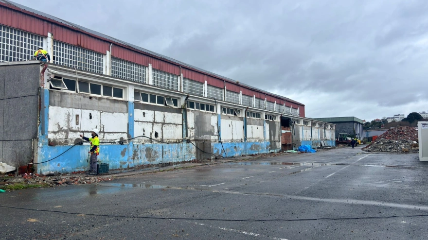 Obras ya en marcha en el pabellón número 5 de Fimo