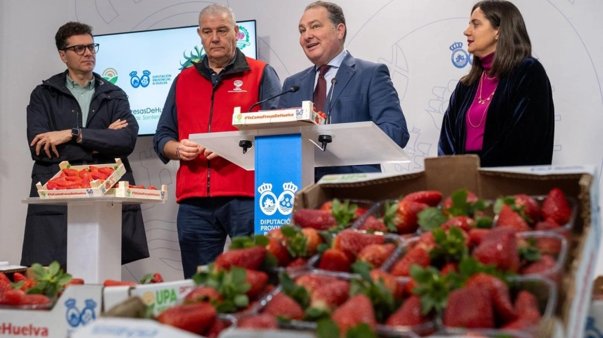 10/02/2026 Presentación de la tercera edición de la campaña 'Yo como fresas de Huelva'.POLITICA ANDALUCÍA ESPAÑA EUROPA HUELVA SOCIEDAD ECONOMIADIPUTACIÓN DE HUELVA