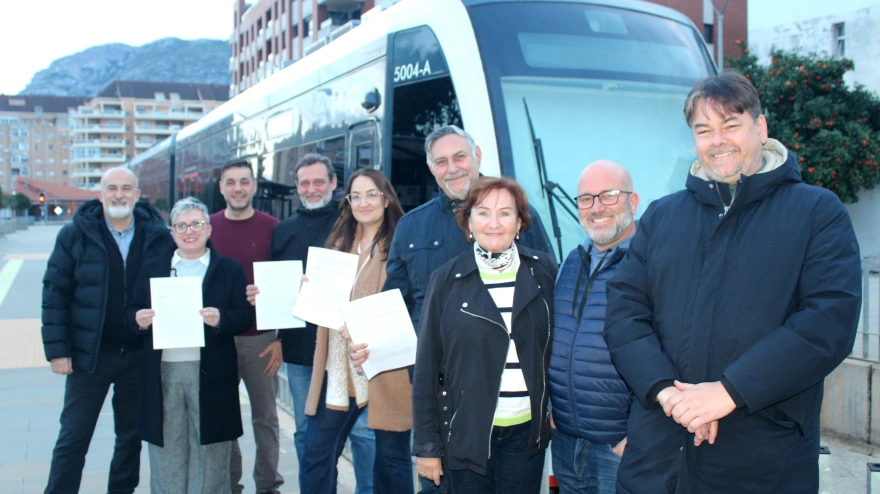 El PSPV se une para exigir el TRAM nocturno en la Marina Alta durante todo el año