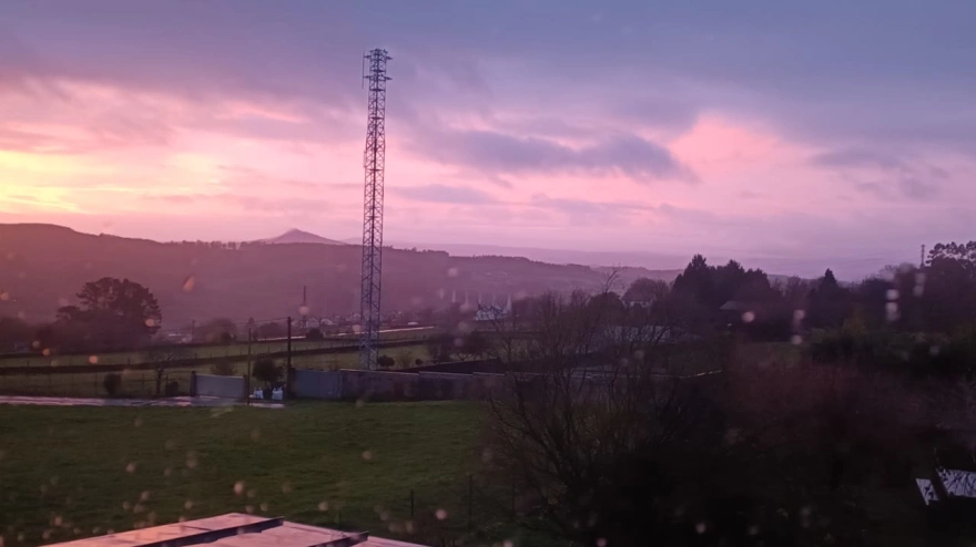 Antena de comunicación en Aríns, Santiago de Compostela