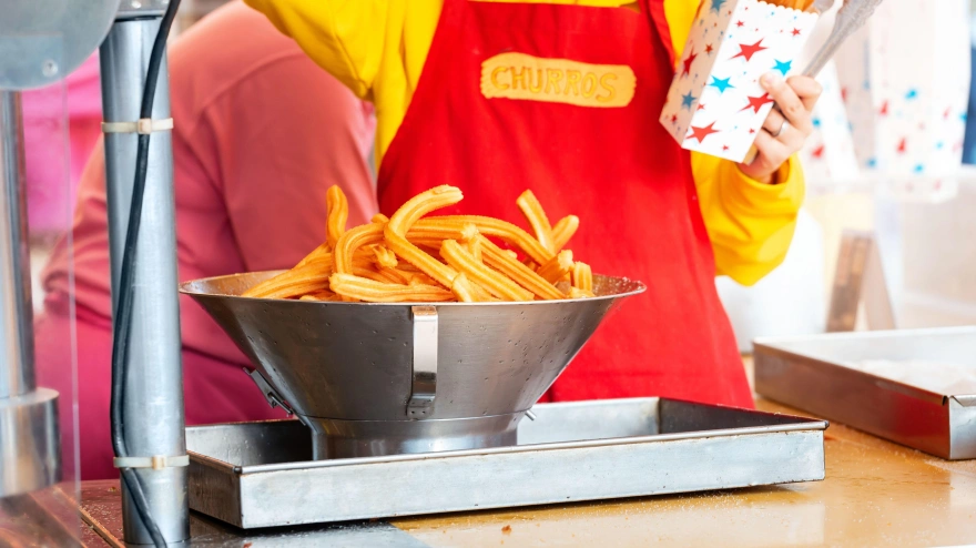 Fotografía recurso de una churrería