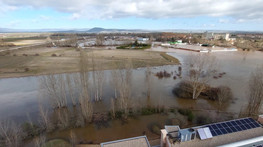 El municipio de Garray en Soria ha sido uno de los más afectados por las inundaciones provocadas por las lluvias y el desembalse de la Cuerda del Pozo