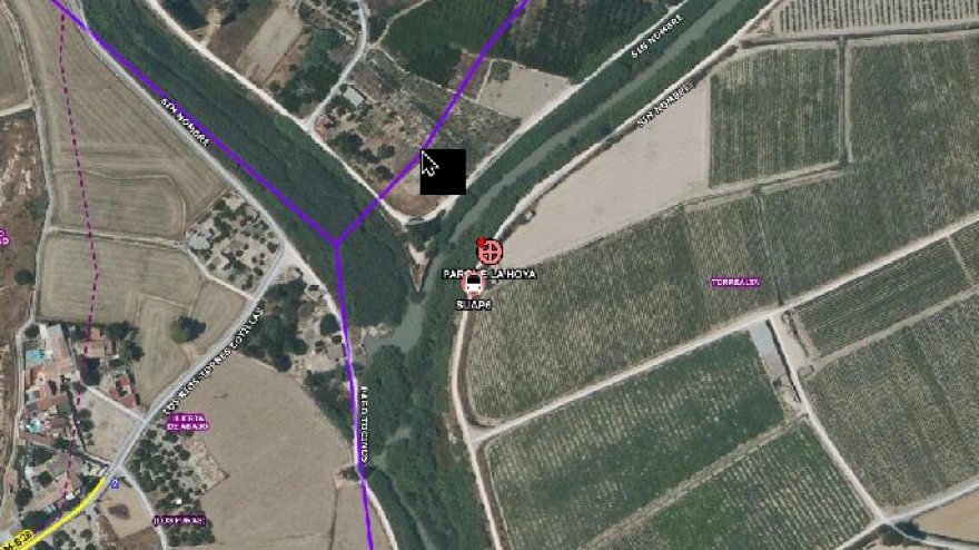 Mapa de la zona de Molina de Segura