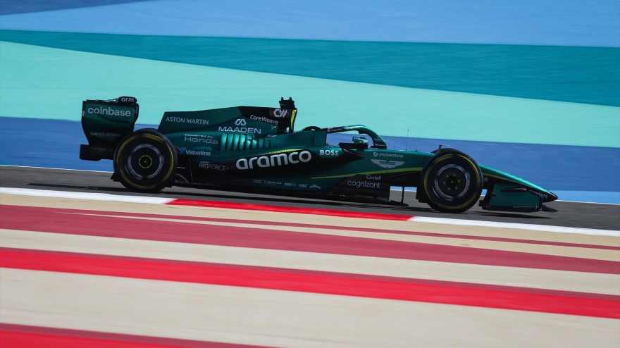 El AMR26 durante los test de pretemporada de Bahréin