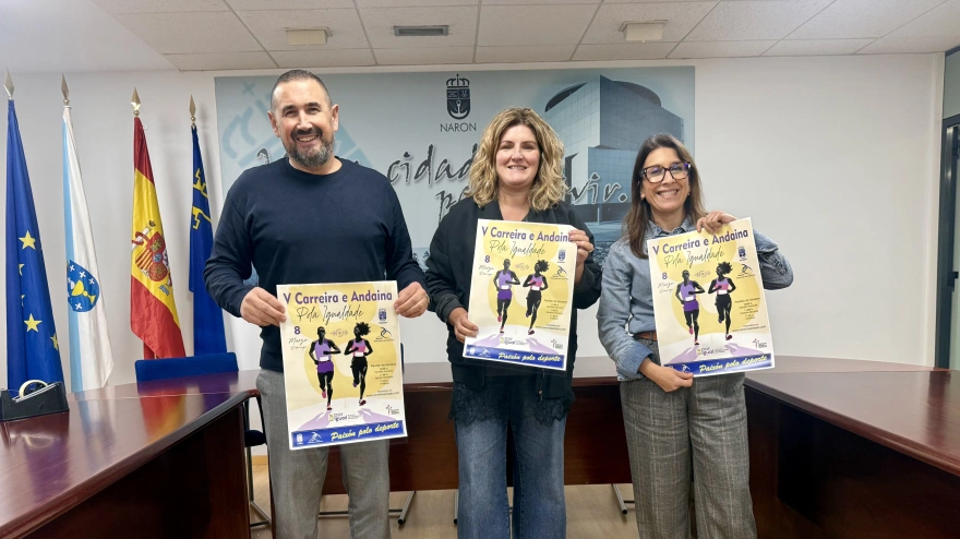 Presentación de la prueba a cargo de Ibán Santalla, Marián Ferreiro y María Lorenzo