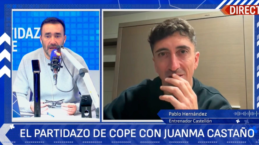 Juanma Castaño entrevista al entrenador del Castellón, Pablo Hernández