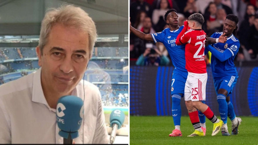 Manolo Lama y la acción entre Vinicius Júnior y Gianluca Prestianni