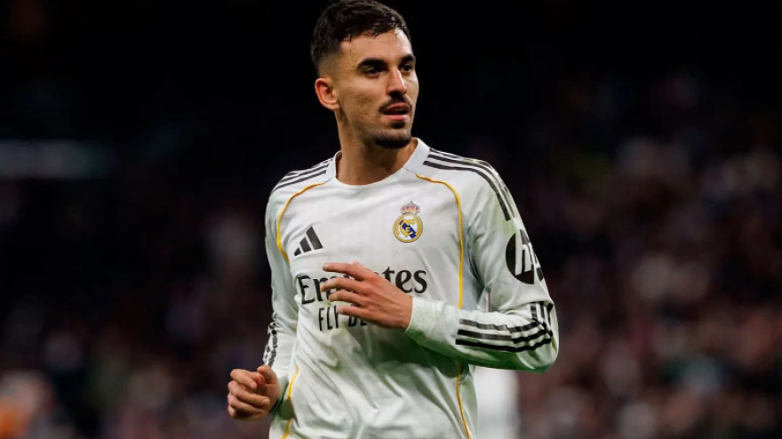 Dani Ceballos, durante un encuentro con el Real Madrid