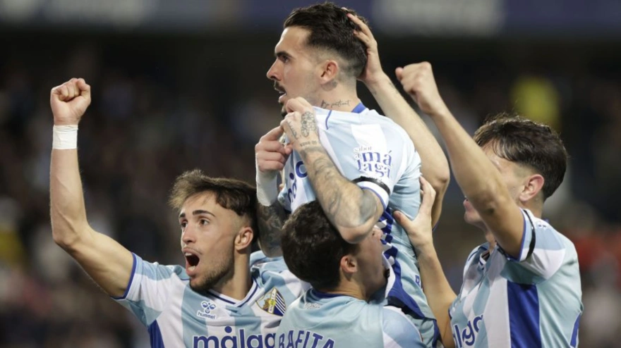 Gol del Málaga ante el Albacete