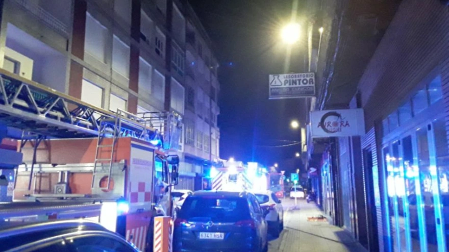 Incendio en Vilagarcía de Arousa