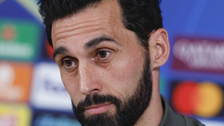 Álvaro Arbeloa, durante la rueda de prensa previa al Real Madrid-Benfica