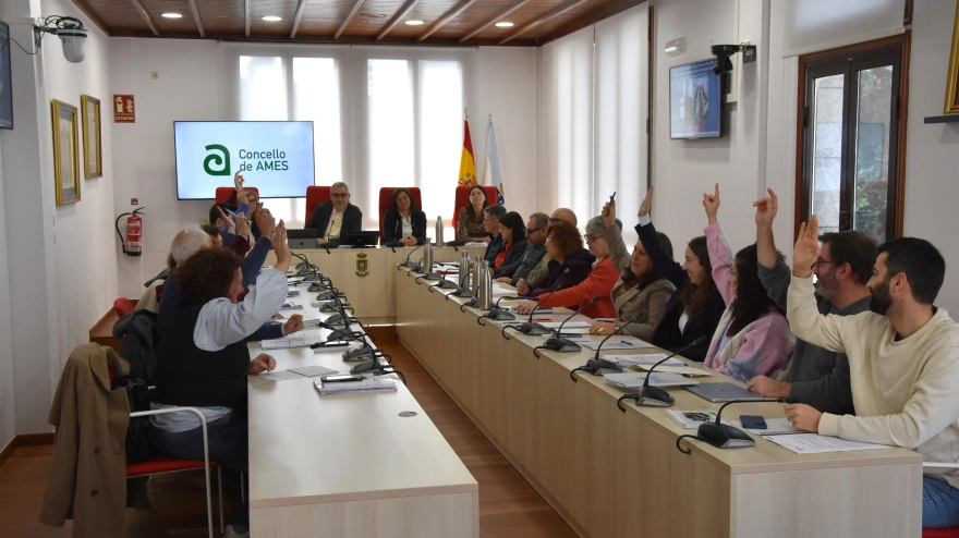 La oposición vota en contra de los Orzamentos de Ames en el pleno celebrado este lunes