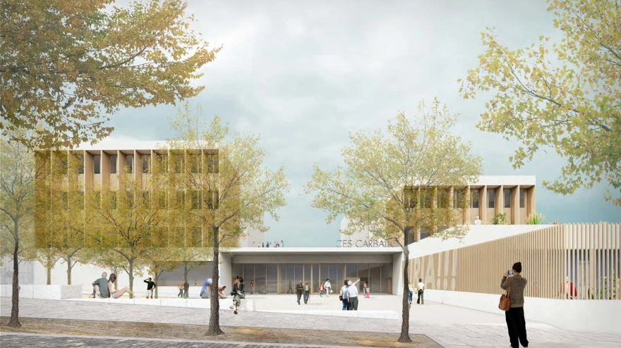 Imaxe do proxecto do concurso do edificio das entidades sociais de Carballo e a sua comarca