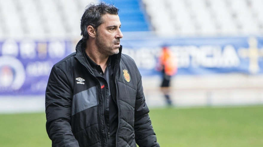 Javier Olaizola durante su etapa en el Mallorca