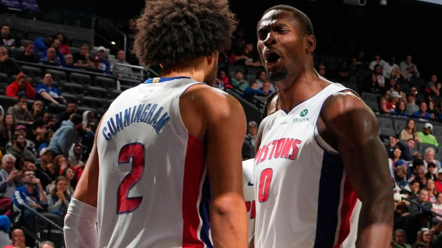 Cade Cunningham y Jalen Duren, las dos grandes estrellas de los Detroit Pistons.