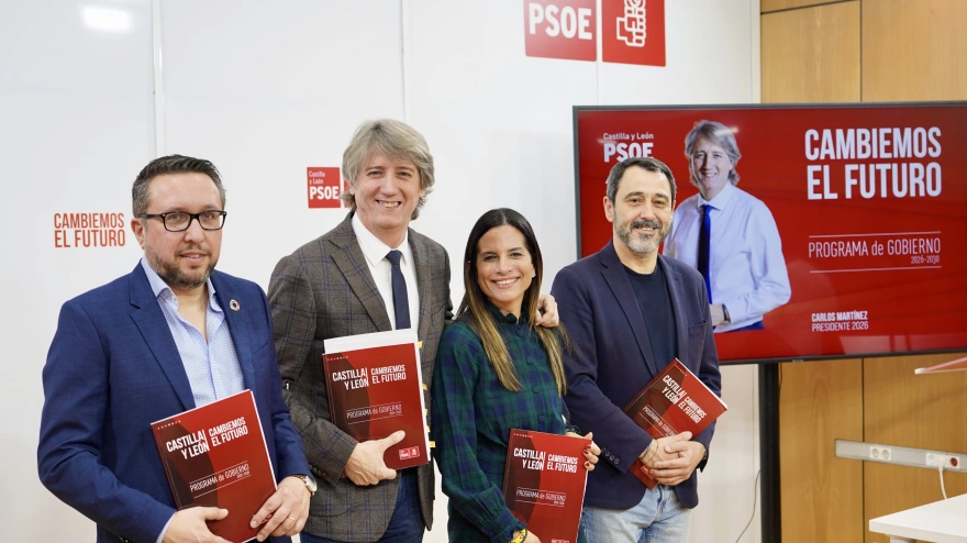 El candidato del PSOE a la Presidencia de la Junta, Carlos Martínez, presenta su programa de gobierno para las elecciones autonómicas del 15 de marzo