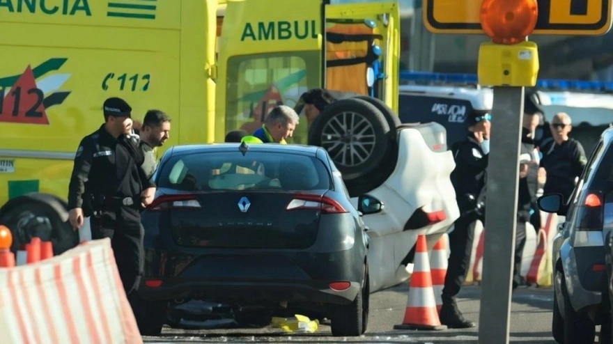 Las consecuencias del accidente captadas por un colaborador