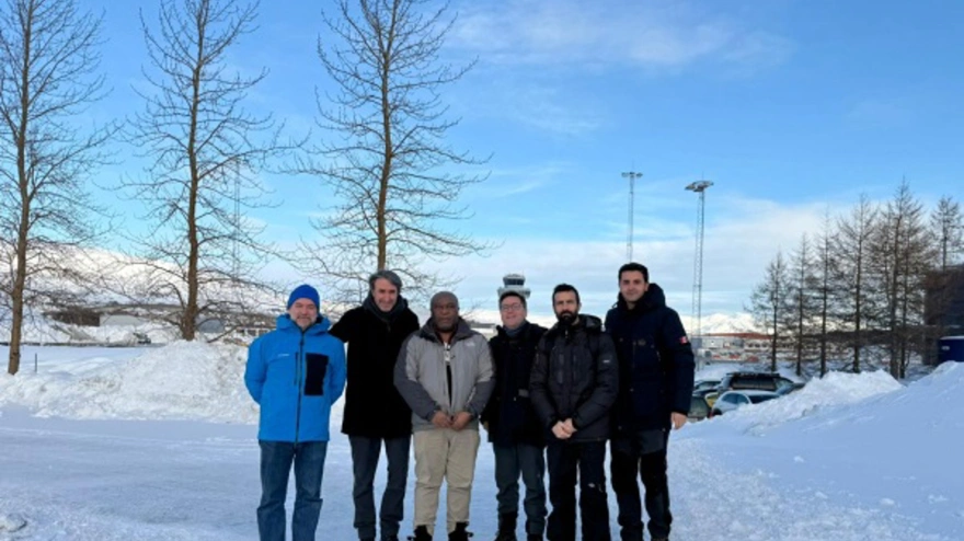 Los investigadores Pablo Morello e Hristofor Miho junto a miembros del COI y de la FAO durante el viaje.POLITICA SOCIEDADUCO