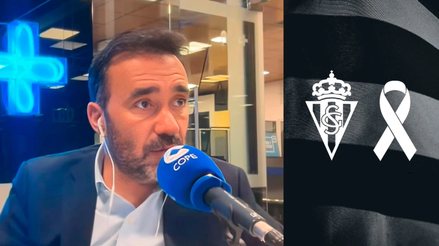 Juanma Castaño tiene un recuerdo al socio del Sporting fallecido en El Molinón durante un partido de fútbol