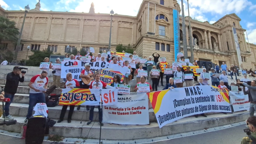 La Plataforma Sijena Sí defiende la devolución de las pinturas al monasterio
