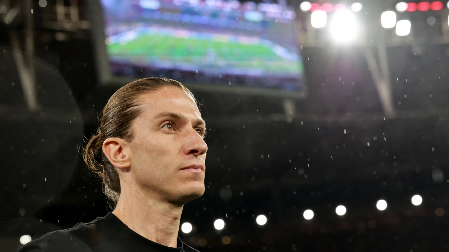 Filipe Luis, durante un partido con el Flamengo