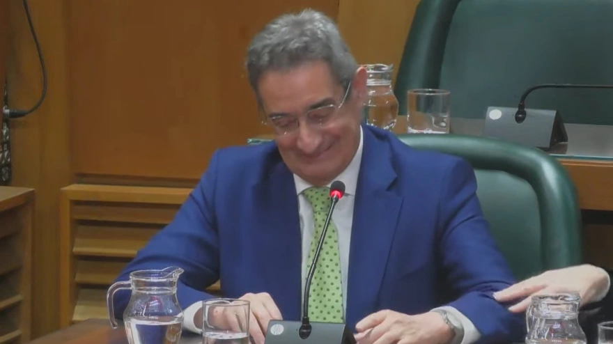 Julio Calvo, en un momento de su intervención