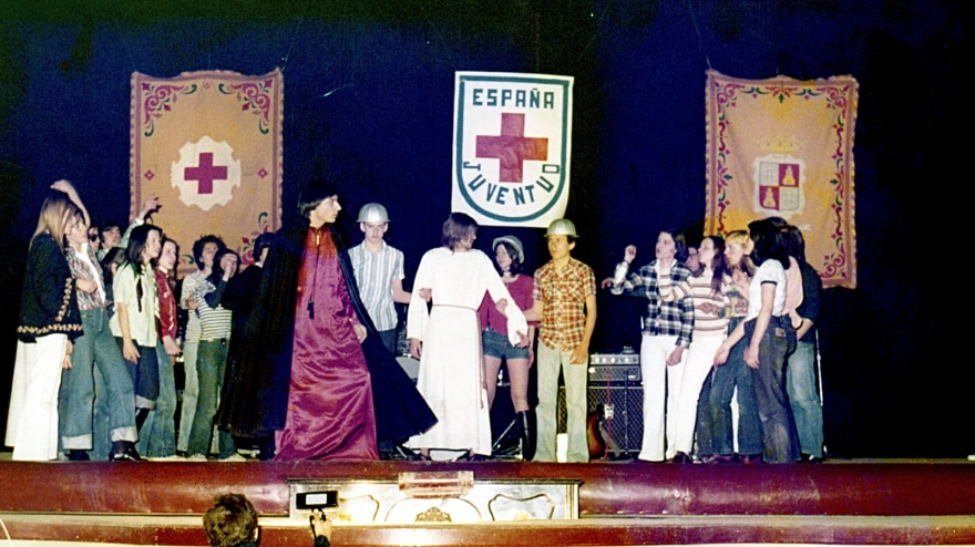 Actuación original de Jesucristo Superstar en Palencia en los años 70