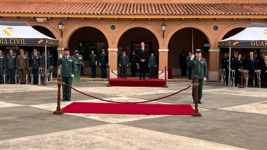 Toma de posesión del nuevo teniente coronel de la Guardia Civil de Teruel