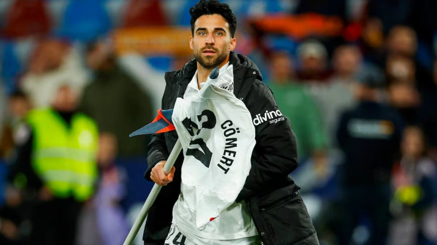 Cömert, en la celebración del triunfo que desató la trifulca