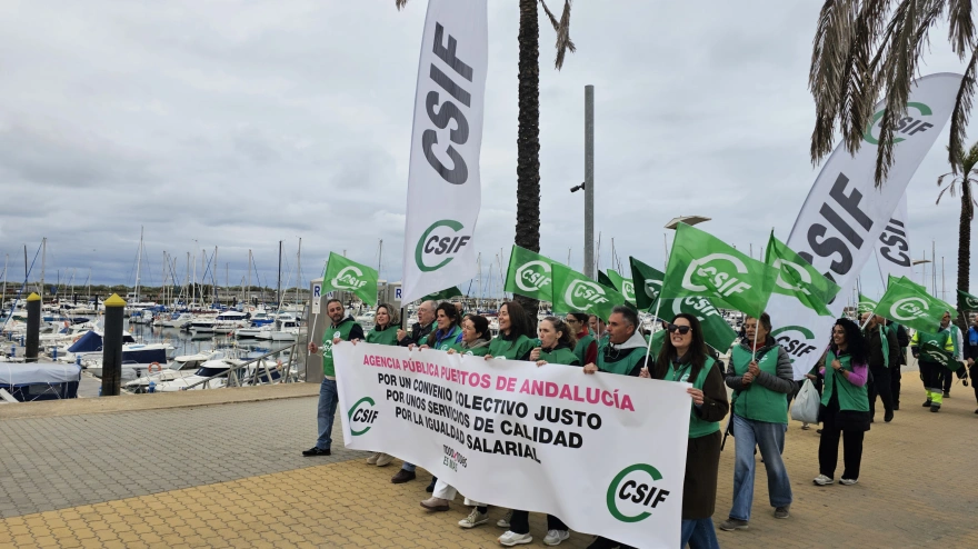 MOVILIZACIÓN CSIF PUERTO MAZAGÓN