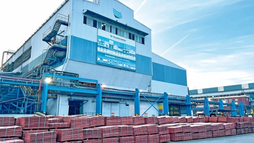 (Foto de ARCHIVO)Atlantic Copper.REMITIDA / HANDOUT por ATLANTIC COPPERFotografía remitida a medios de comunicación exclusivamente para ilustrar la noticia a la que hace referencia la imagen, y citando la procedencia de la imagen en la firma15/1/2026