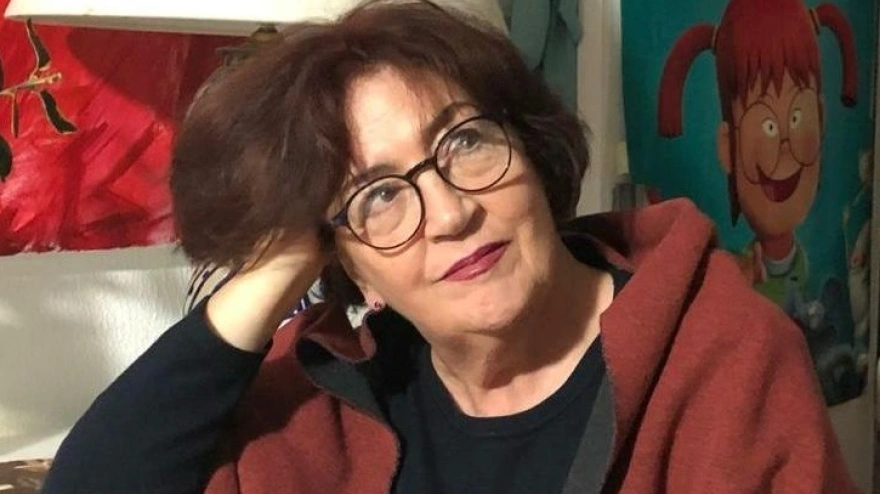 A artista ferrolá María Manuela