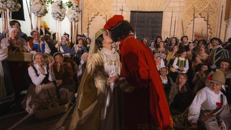 Desfile teatralizado por el 500 aniversario de la boda de Carlos V e Isabel de Portugal en Sevilla