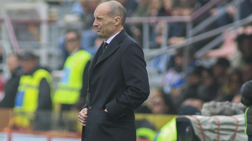 Massimiliano Allegri, durante un encuentro con el Milan