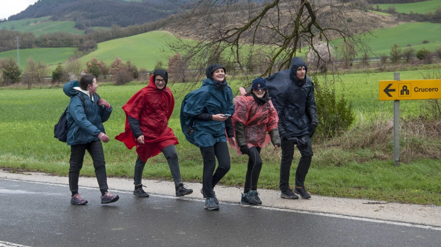 Peregrinos en la Javierada