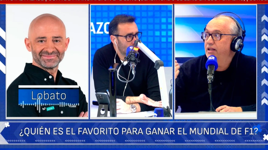 Antonio Lobato, Juanma Castaño y Carlos Miquel, en El Partidazo de COPE