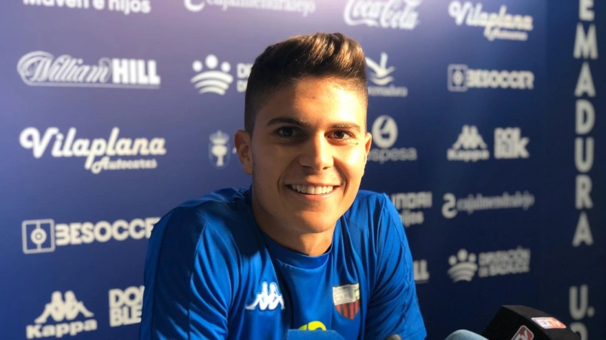 Óscar Pinchi, en su etapa en el Extremadura UD