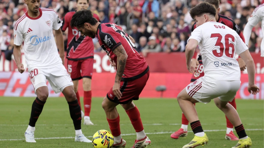 Spanish La Liga EA Sports soccer match Sevilla vs Rayo Vallecano at Ramon Sanchez Pizjuan stadium in Sevilla, Spain. 08 March 2026JORNADA 27 LIGA EA SPORTS900/Cordon Press