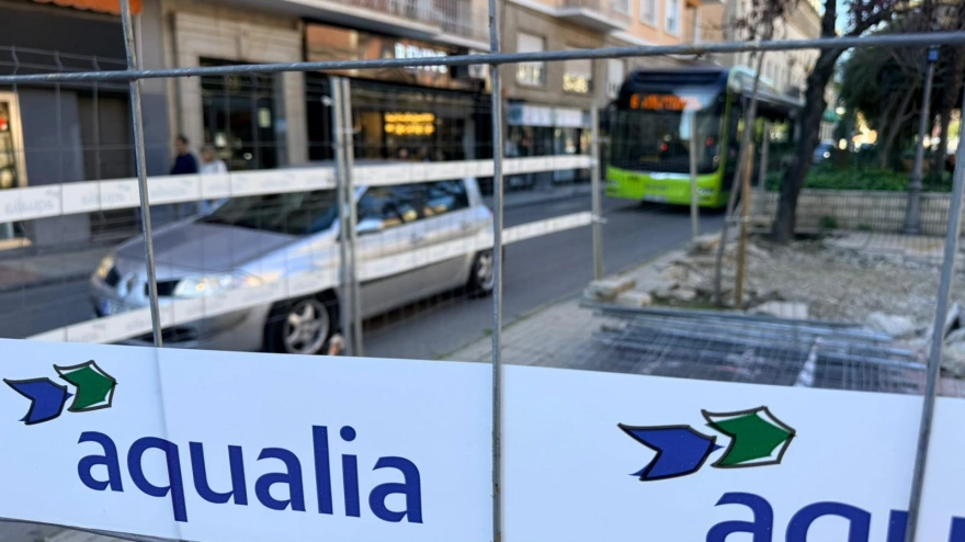 Obras en la avenida de Huelva