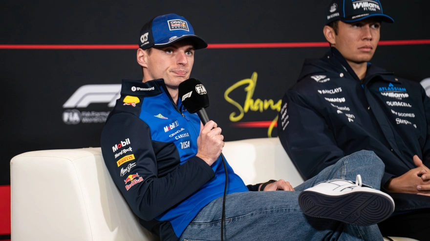 Max Verstappen, durante la rueda de prensa previa al GP de Japón de este jueves.
