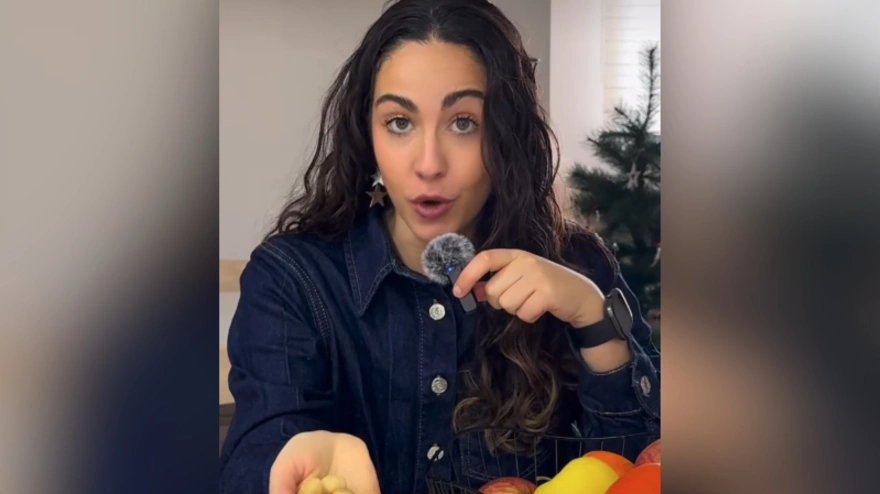 Captura de pantalla del vídeo publicado por la nutricionista Estíbaliz García