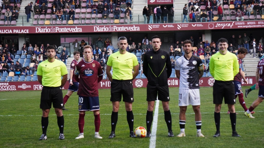 Imagen en Pasarón antes del comienzo del Pontevedra-Unionistas