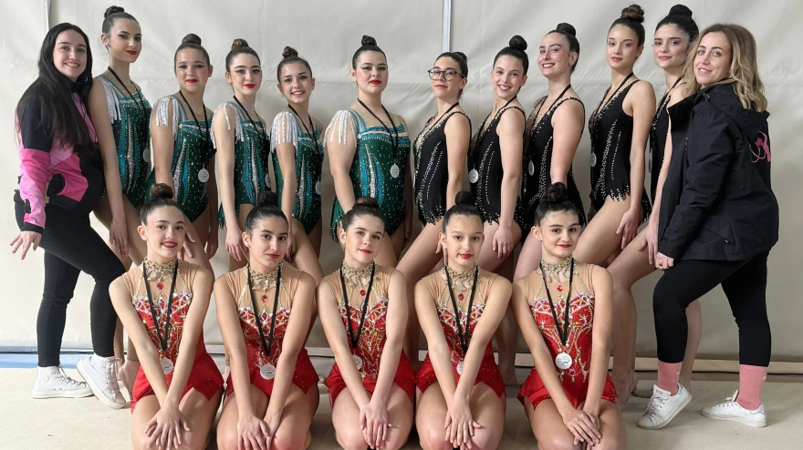 Grupo de deportistas del Club