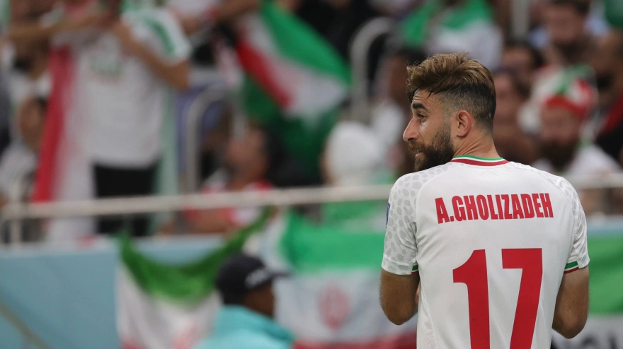 Ali Gholizadeh, en el último Mundial de Catar disputado en 2022.