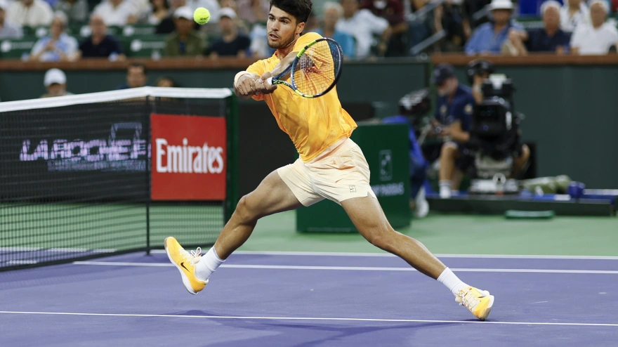 Carlos Alcaraz, durante el torneo del Indian Wells