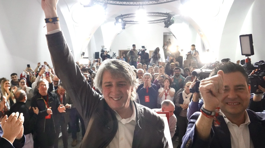 El candidato a la Presidencia de la Junta, Carlos Martínez, valora los resultados electorales